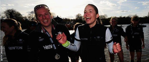 Oxford beat Cambridge in the Boat Race