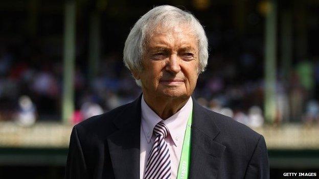 Richie Benaud at Sydney Cricket Ground - January 2013