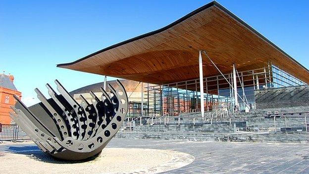 Welsh Assembly in Cardiff Bay