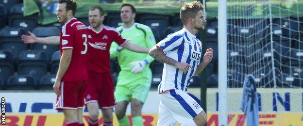 Craig Slater fired in an excellent equaliser for Kilmarnock