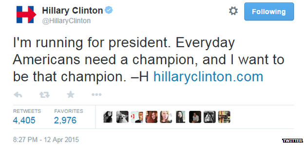 Hillary Clinton Tweet