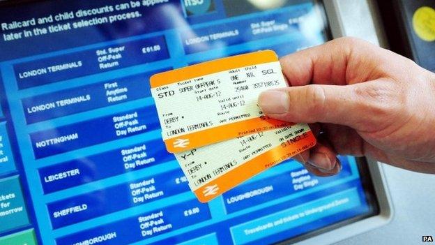 Rail tickets