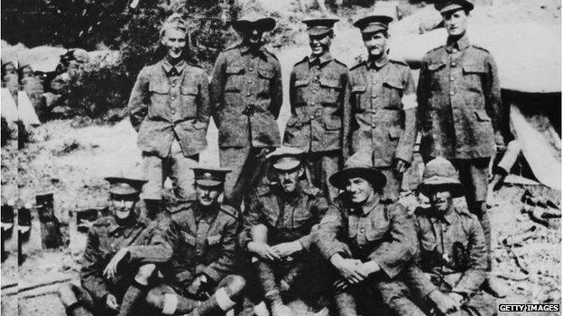 Anzac soldiers from Taranaki, New Zealand, in Gallipoli (1915)