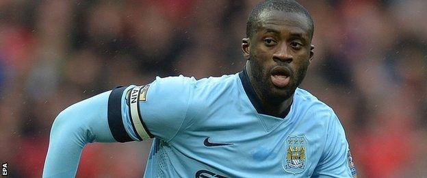 Manchester City midfielder Yaya Toure