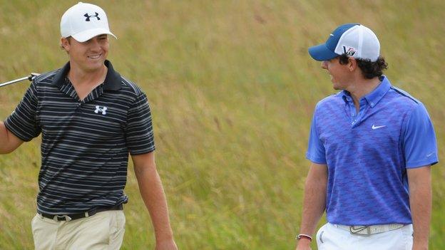 Jordan Spieth and Rory McIlroy