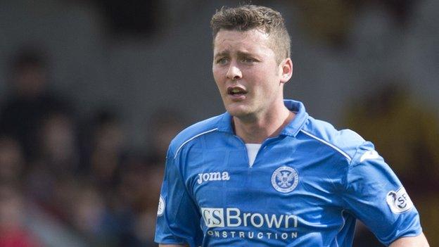 St Johnstone defender Tam Scobbie