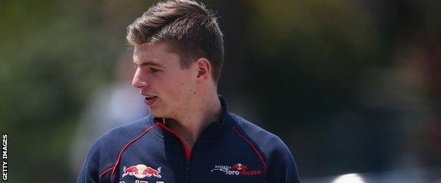 Toro Rosso driver Max Verstappen