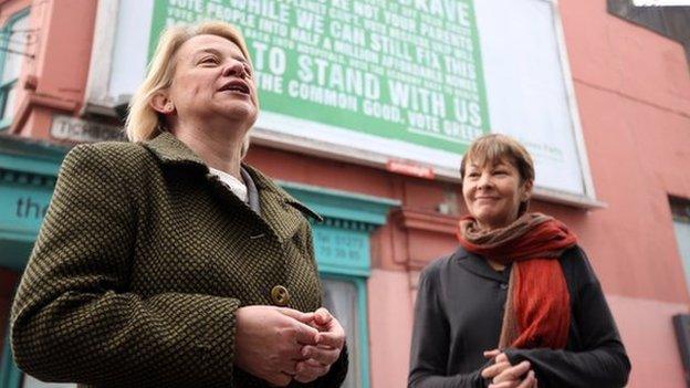 Natalie Bennett and Caroline Lucas