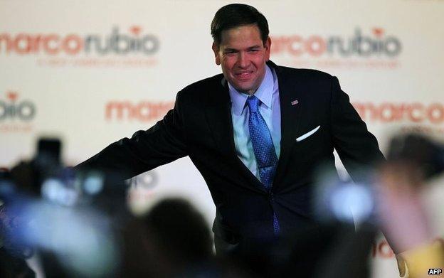 Rubio takes extended applause