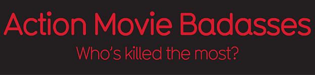 Detail from infographic on Hollywood action stars' deadliniess - by David McCandless 'Knowledge is Beautiful'