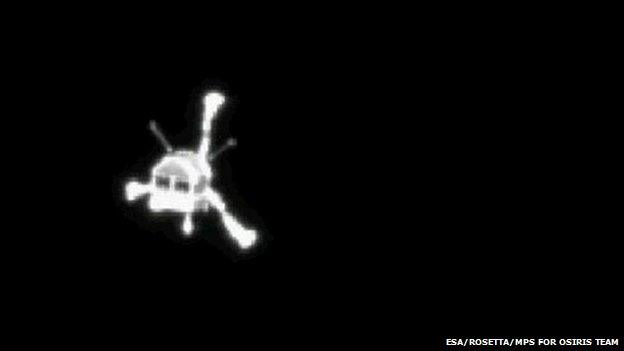 Philae heads down to the surface