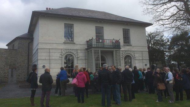 Local people were invited to the opening of the castle on Tuesday