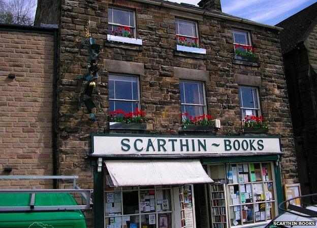 Front view of Scarthin Books