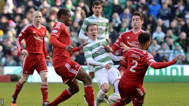 Celtic have beat Aberdeen three times this season