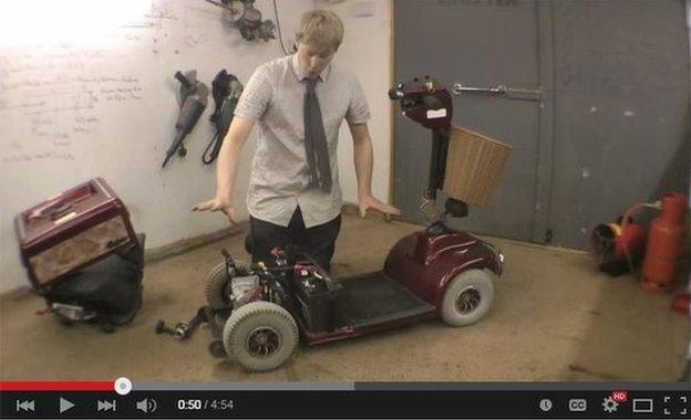 Video from Colin Furze's YouTube channel