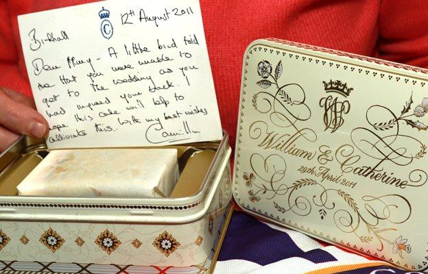 The gift included a hand-written note to Mrs Relph form Camilla