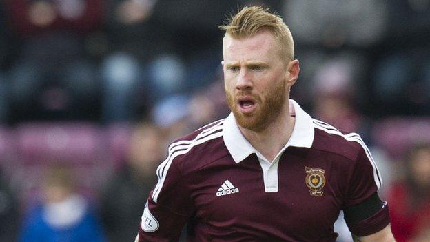 Hearts defender Adam Eckersley