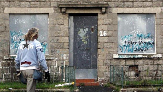 Derelict building in Govan, Glasgow