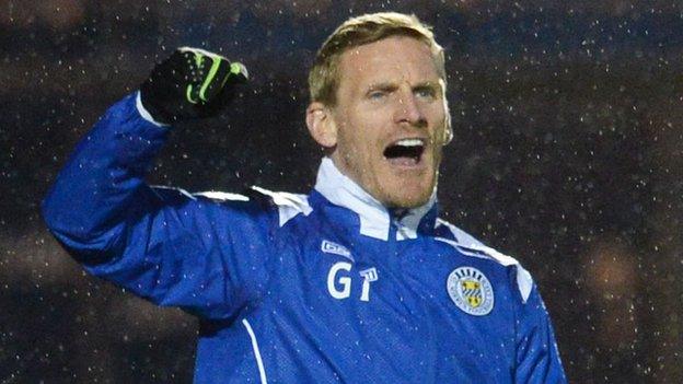 St Mirren manager Gary Teale