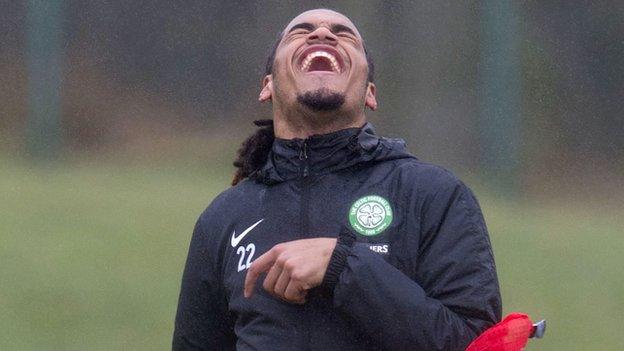 Celtic defender Jason Denayer enjoys training