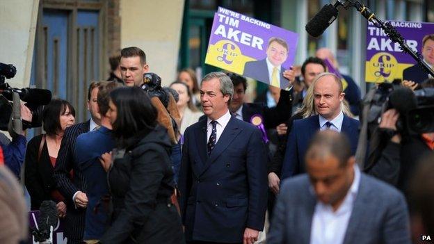 Nigel Farage campaigning in Essex