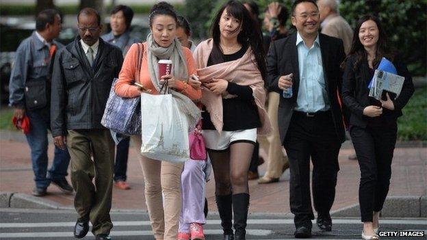 Chinese shoppers