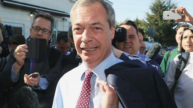 UKIP leader Nigel Farage