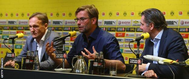 Borussia Dortmund coach Jurgen Klopp