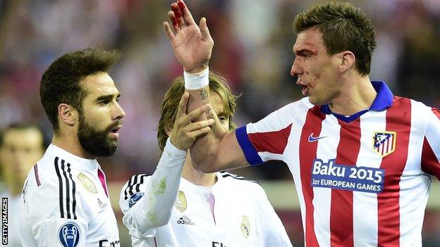 Dani Carvajal and Mario Mandzukic