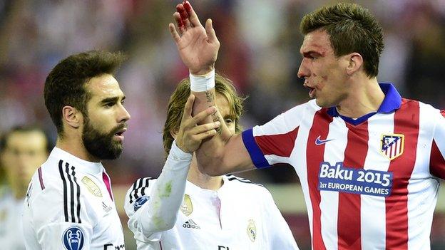 Dani Carvajal and Mario Mandzukic