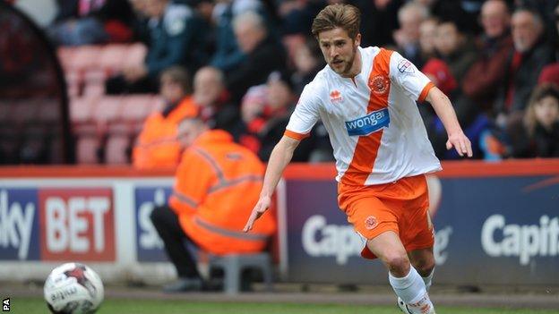 Michael Jacobs played five games on loan at Blackpool