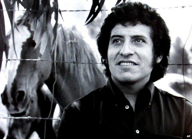 Prominent Chilean folk singer Victor Jara