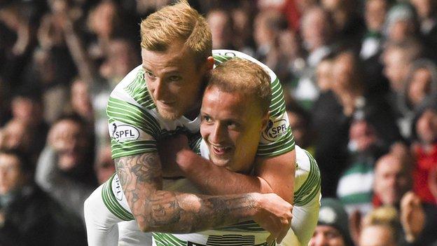 John Guidetti (left) and Leigh Griffiths