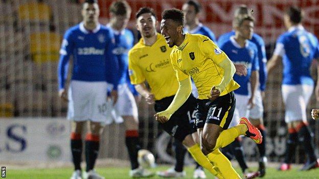 Livingston's Myles Hippolyte scored from a free-kick to give the hosts the lead