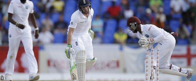 Ian Bell is run out