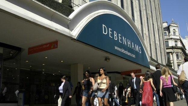 Debenhams store in Central London