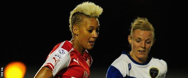 Lianne Sanderson (left)