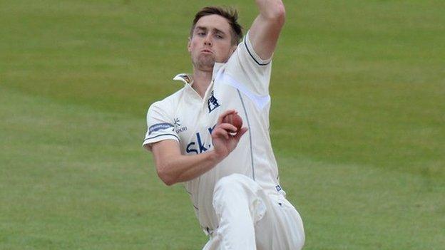 Warwickshire and England fast bowler Chris Woakes