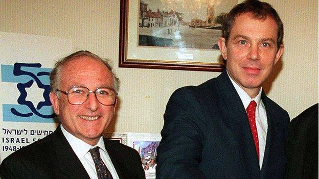 Lord Janner and Tony Blair