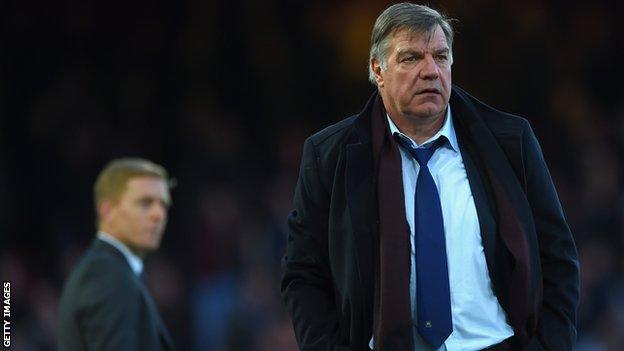 Garry Monk (L) and Sam Allardyce (R)