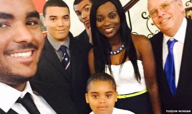 Tuedon Morgan and her family