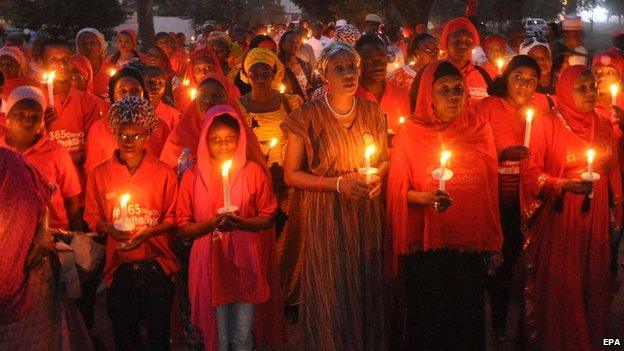 Vigil for Chibok schoolgirls