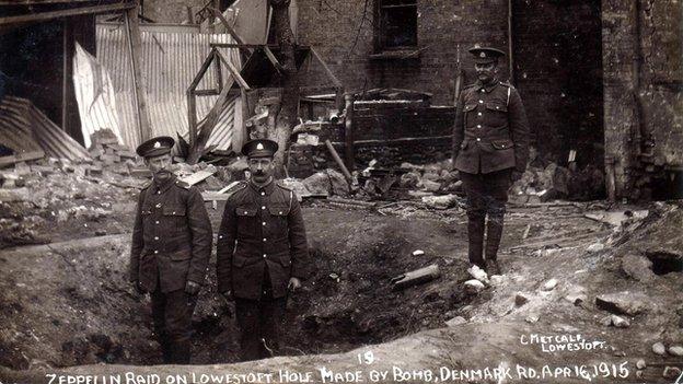 Zeppelin damage, Lowestoft 1915