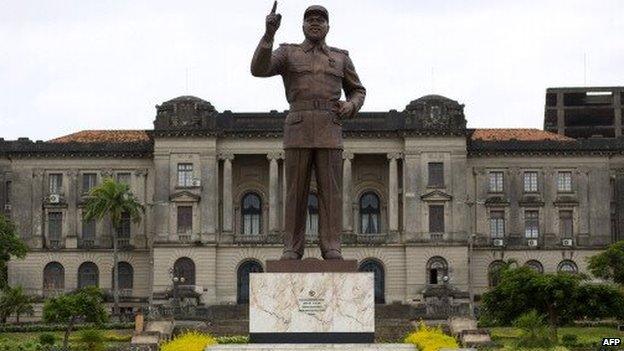 A statue of Samora Machel in Maputo, Mozambique