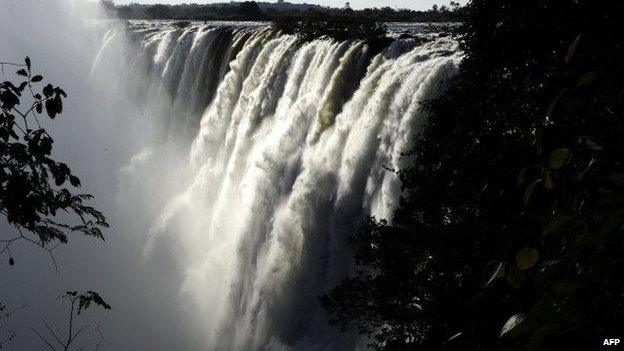 Victoria Falls pictured from the Zambian side in 2011