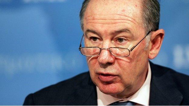 International Monetary Fund (IMF) Managing Director Rodrigo de Rato speaks at a news conference at the IMF headquarters 12 April 2007 in Washington, DC.