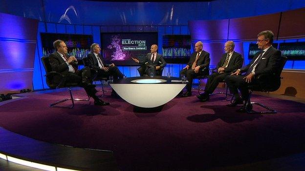 The Newsnight election debate from Northern Ireland was hosted by Evan Davis