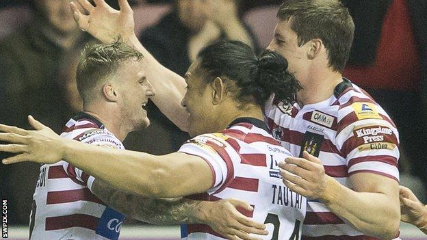 Wigan celebrate
