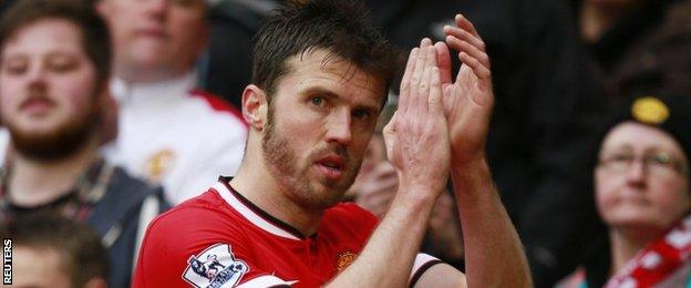 Manchester United midfielder Michael Carrick