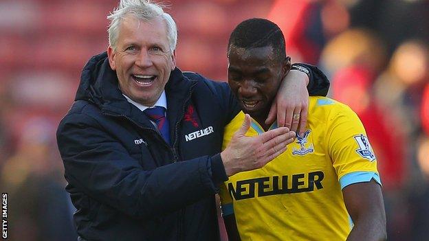 Alan Pardew and Yannick Bolasie